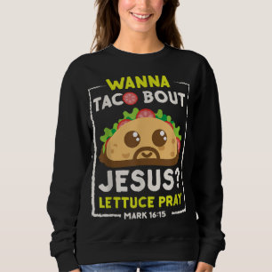 Camiseta Wanna Taco Bout Jesus Diversão Christian Pun