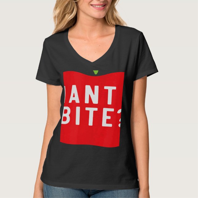 Camiseta Want A Bite Apple Picking Squad Apple Fruit  Apple (Frente)