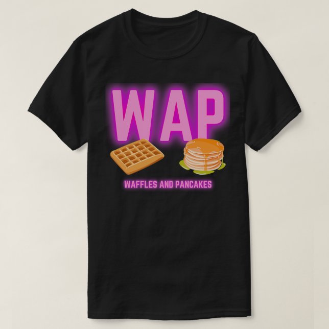 Camiseta WAP Waffles E Pancakes (Frente do Design)