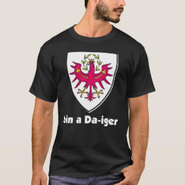 Camiseta Wappen Österreich Tirol Dialekt Bin a Da iger