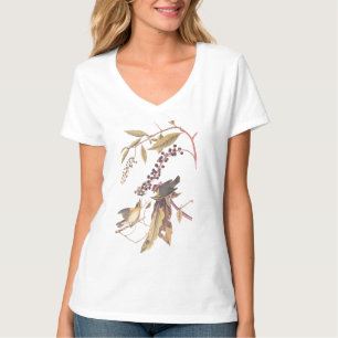 Camiseta Warbler de Comida de Verme de Audubon