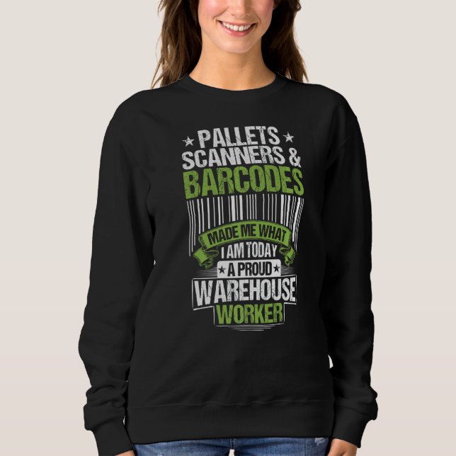 Camiseta Warehouseman Pallets Scanners & Barcodes Warehouse (Frente)