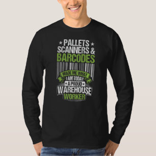 Camiseta Warehouseman Pallets Scanners & Barcodes Warehouse
