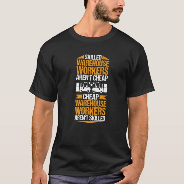 Camiseta Warehouseman - Trabalhador no Armazém (Frente)