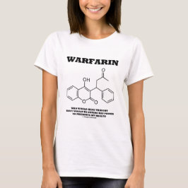 Camiseta Warfarin que toma o veneno do rato para preservar