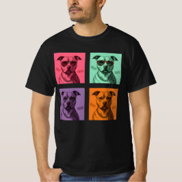 Camiseta Warhol Style Pitbull: BRUH! Pop Art