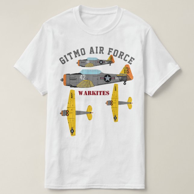 Camiseta Warkites "Gitmo Air Force" SNJ T-Shirt- (Frente do Design)