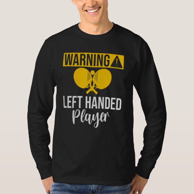 Camiseta Warning left handed Player Table Tennis (Frente)