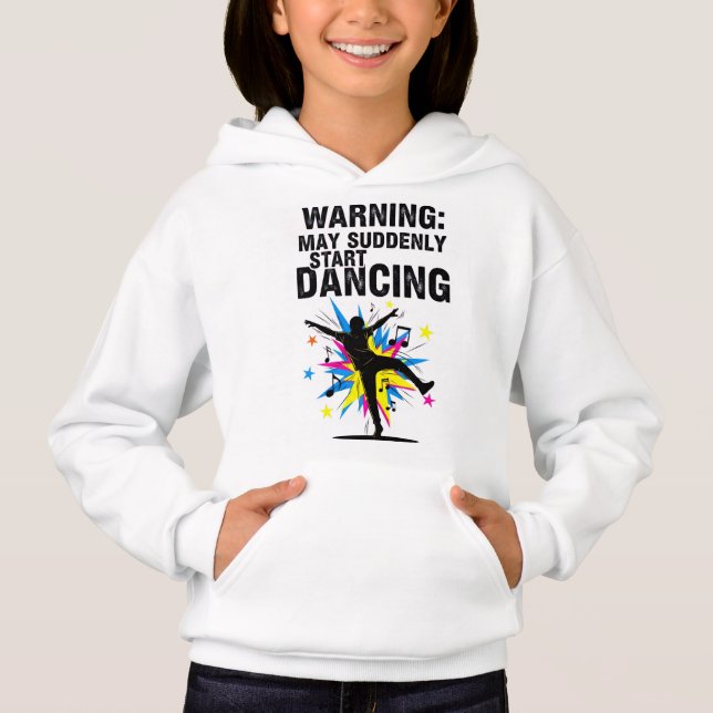 Camiseta  Warning: May Suddenly Start Dancing design (Frente)
