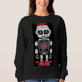 Camiseta Warning: May Talk About AI Black Sweatshirt