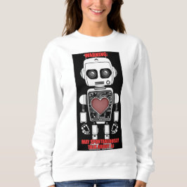 Camiseta Warning: May Talk About AI White Sweatshirt