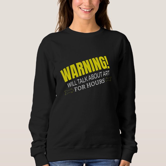 CAMISETA WARNING WILL TALK ABOUT ART (Frente)