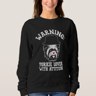 Camiseta Warning Yorkie with Attitude Yorkshire Terrier  1