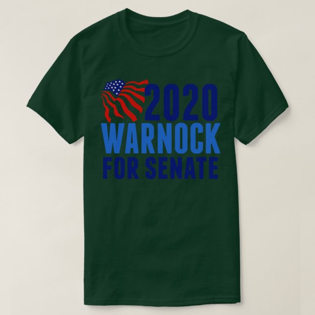 Camiseta Warnock para o Senado (Frente do Design)