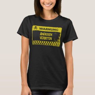Camiseta Warnschild gelb