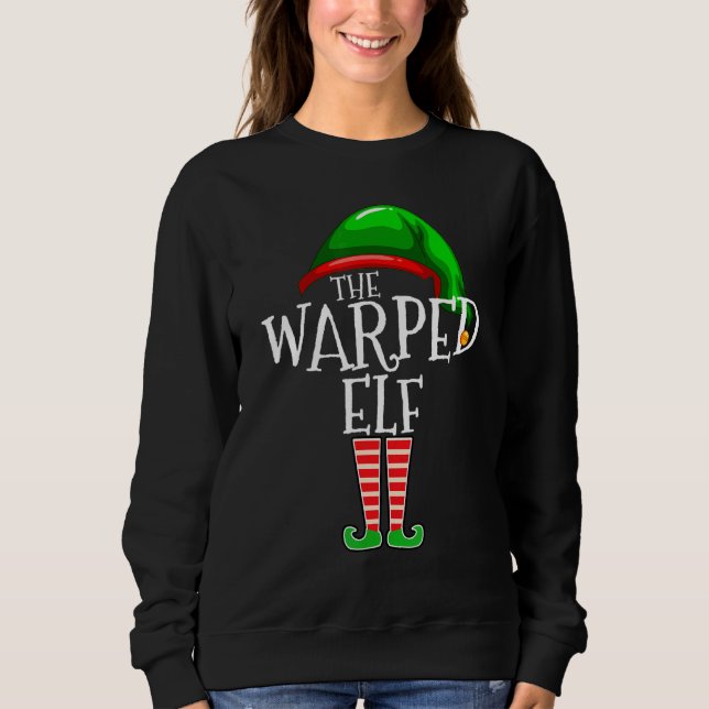 Camiseta Warped Elf   Family Matching Group Christmas   Squ (Frente)