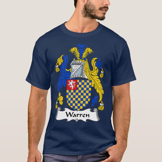 Camiseta Warren Casaco de Guarda Familiar de Armas (Frente)