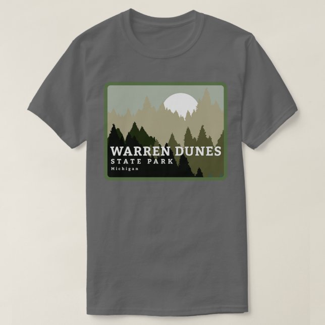 Camiseta Warren Dunes State Park Michigan Wilderness (Frente do Design)