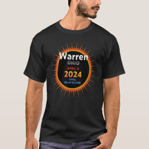 Camiseta Warren Ohio OH Total Eclipse Solar 2024 2
