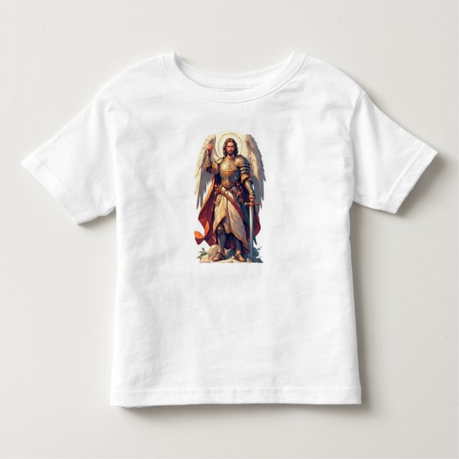 Camiseta Warrior Archangel Michael Toddler's Tee Shirt (Frente)