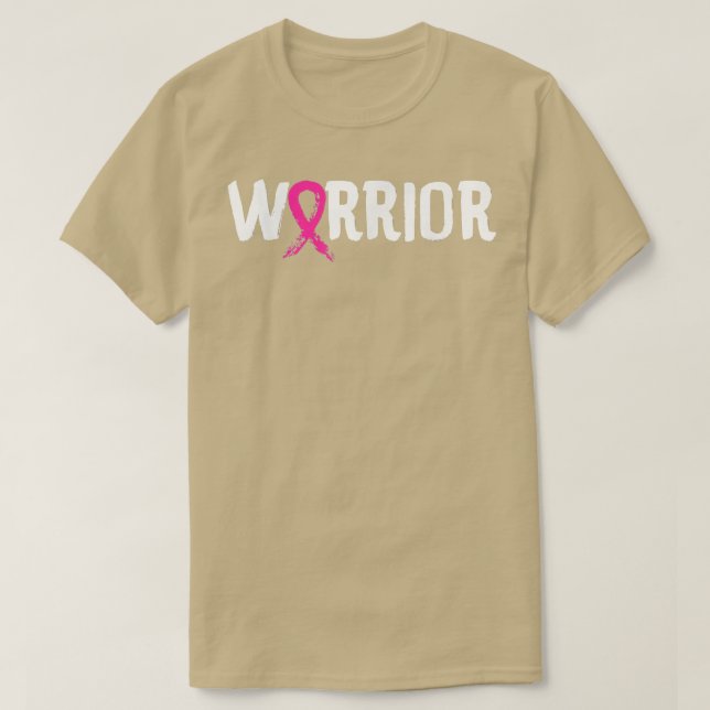 Camiseta Warrior  Breast Cancer Awareness  (Frente do Design)