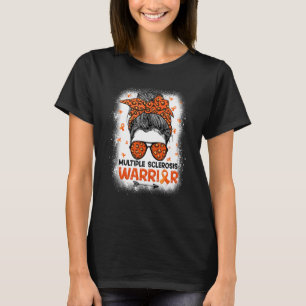 Camiseta Warrior Messy Bun Leopard Múltipla Esclerose A