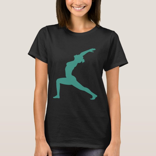 Camiseta Warrior Pose I Yoga Vetor (Frente)