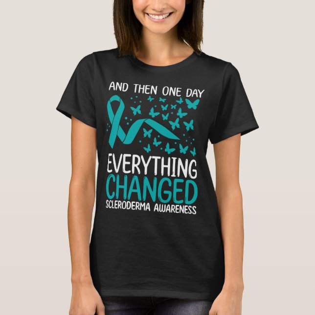 Camiseta Warrior Ribbon Fighter Scleroderma Awareness (Frente)