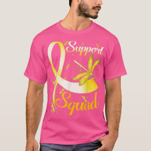 Camiseta Warrior Support Squad Dragonfly Infância Cancer A