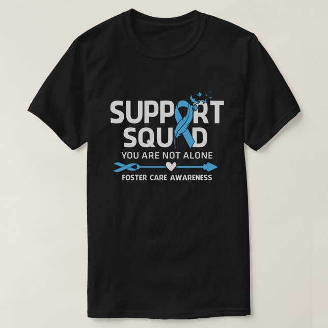 Camiseta Warrior Support Squad Foster Care Feed (Frente do Design)