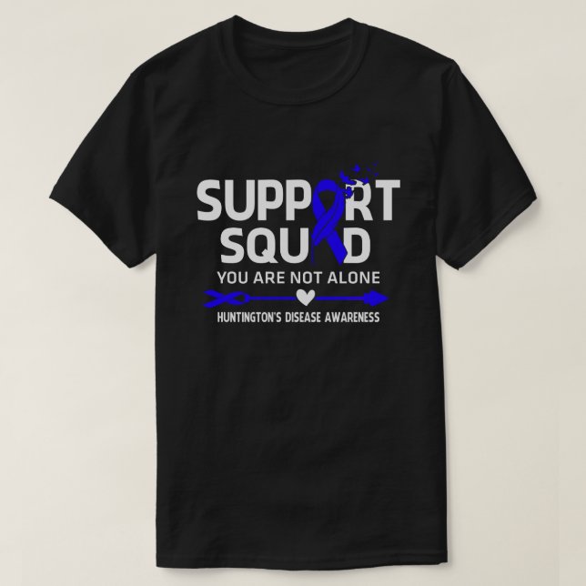 Camiseta Warrior Support Squad Huntington's Disease Awarene (Frente do Design)