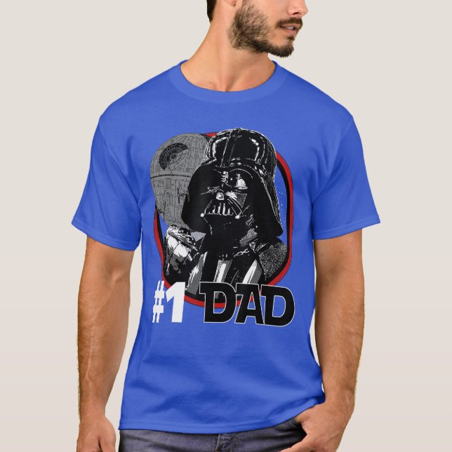 Camiseta Wars Fathers Day Darth 1 Dad (Frente)
