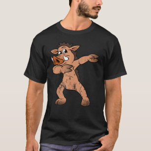 Camiseta Warthog Wild Boar Animal Dabbing Dab Dancing Vinta