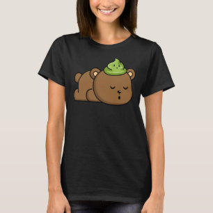 Camiseta Wasabi Bear Japonês Horseradish Paste Condi