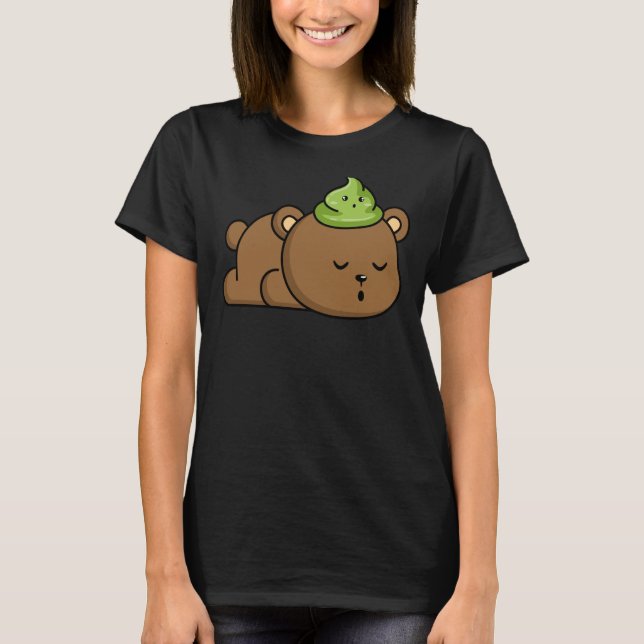Camiseta Wasabi Bear Japonês Horseradish Paste Condi (Frente)