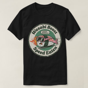Camiseta Wasabi Boost Velocidade Comida Corrida Sushi