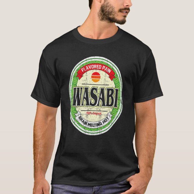 Camiseta Wasabi Japonês Sushi Condition Halloween Costume (Frente)