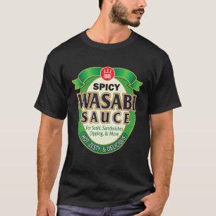 Camiseta Wasabi Paste Sauce Hot Spicy Sushi Sashimi Hallowe