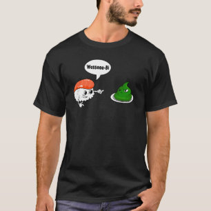 Camiseta Wasabi Salmon Sushi Horseradish Paste Condição