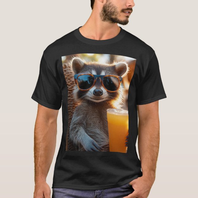 Camiseta Waschbär bleibt cool (Frente)