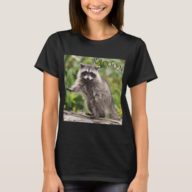 Camiseta Waschbär im Wald (Frente)