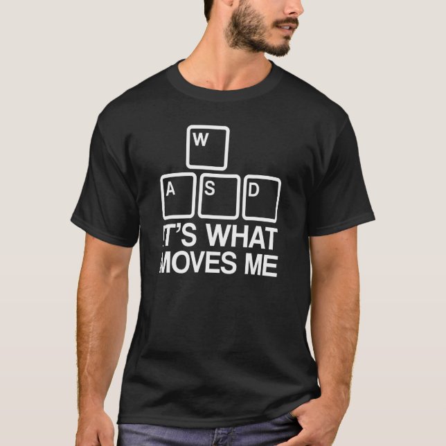 Camiseta WASD É o que me move (Frente)