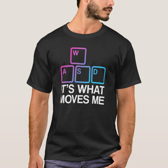 Camiseta WASD É O Que Me Move (Frente)