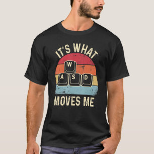 Camiseta WASD É o que me move Jogos de Pc 1