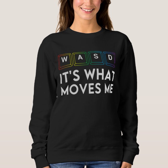 Camiseta Wasd É O Que Me Move O Nerd De Computador Gamer Pc (Frente)