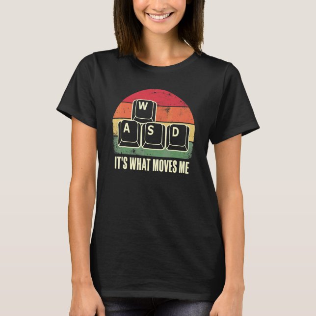 Camiseta WASD É O Que Me Move  Pc Gamer Jogos 2 (Frente)