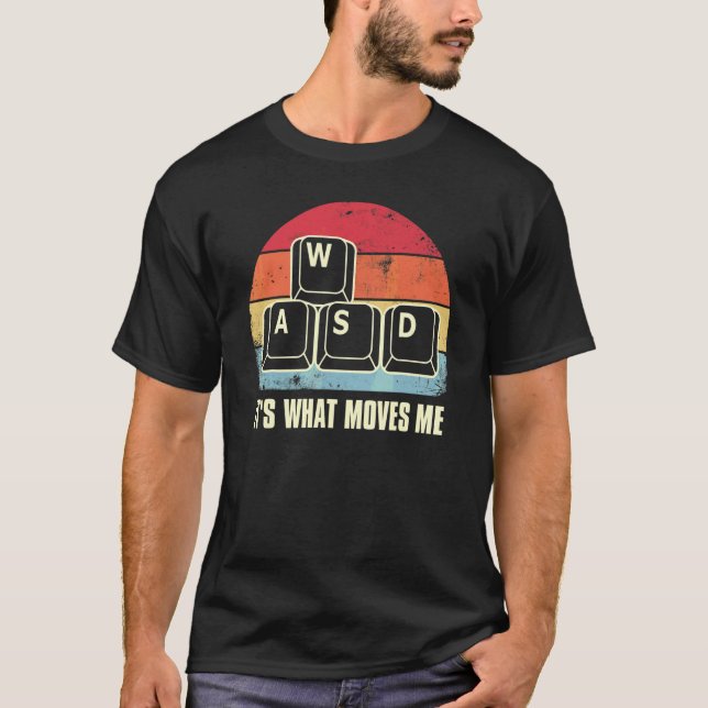 Camiseta WASD É O Que Me Move  Pc Gamer Jogos 3 (Frente)
