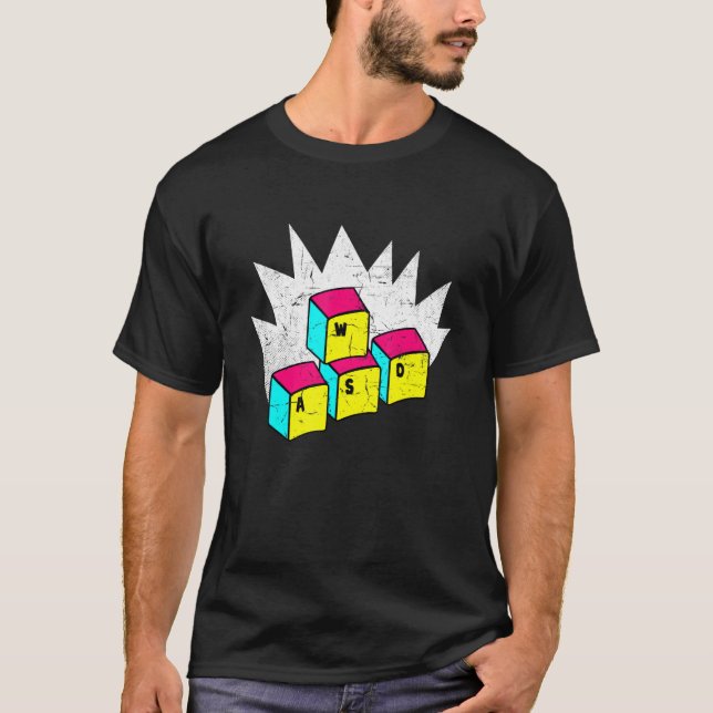 Camiseta WASD It's What Moves Me Funny Computer Video Games (Frente)