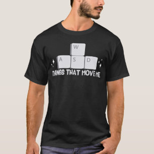 Camiseta WASD PC Gamer Vídeo que não posso ouvi-lo estou jo