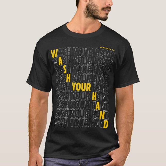 Camiseta Wash your hand (Frente)